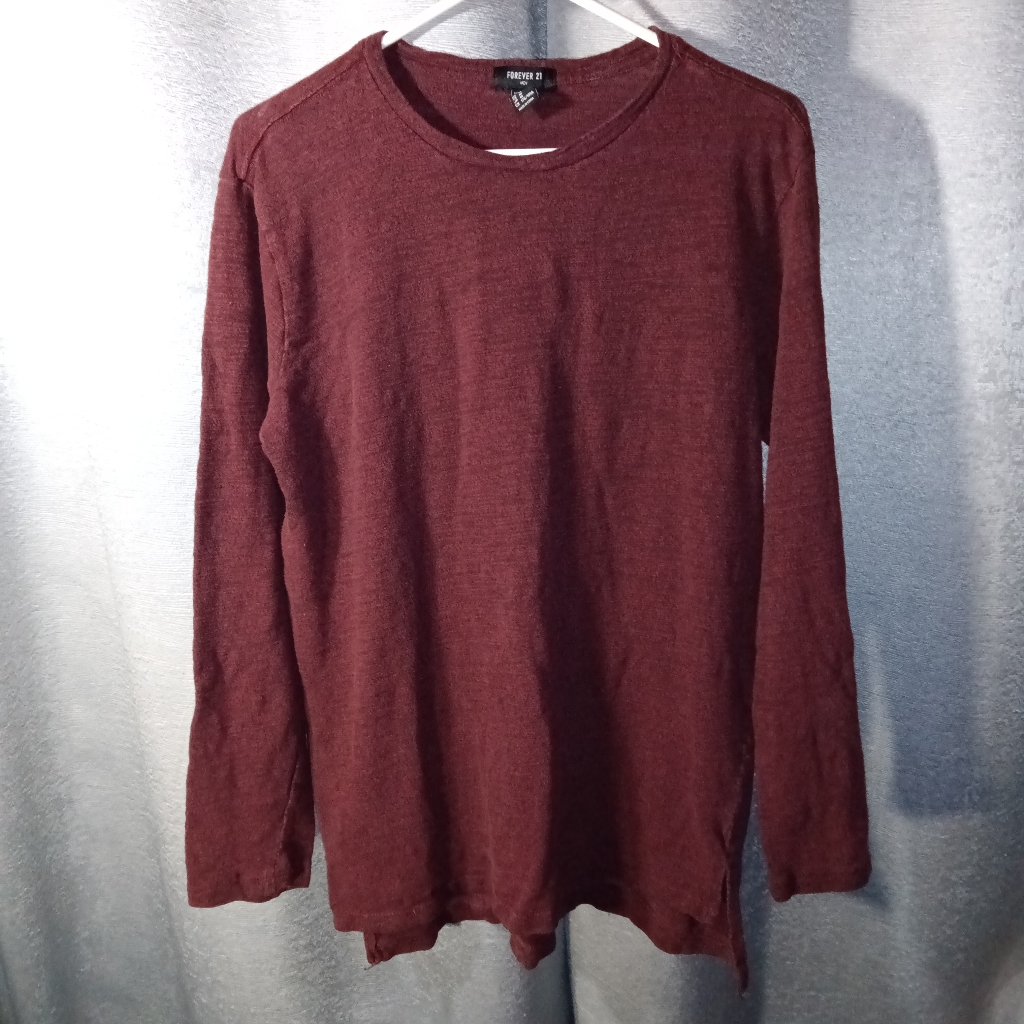 Brick Red & Black Heather Pattern Shirt